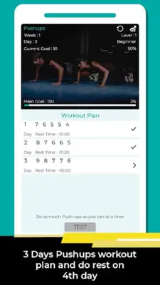 150 Pushups Workout Challenge android App screenshot 4